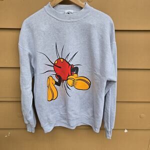 Vtg MICKEY & CO Mickey Mouse Bent Over Sweatshirt Size XL Disney USA